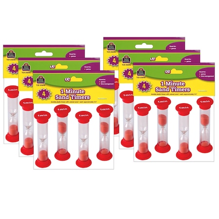 Teacher Created Resources Sand Timers, Small, 1 Minute, PK24 TCR20646